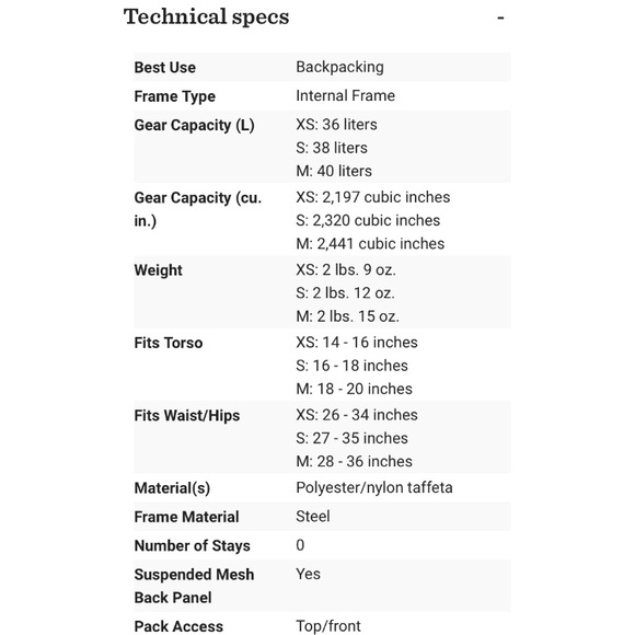 NWT Gregory J38 Pack - moonrise purple XS - Picture 7 of 8